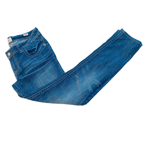 Mek DNM Men's Buckle Flap St Petersburg Cigarette Stretch Dark Wash Jeans 30x34 - Picture 4 of 13